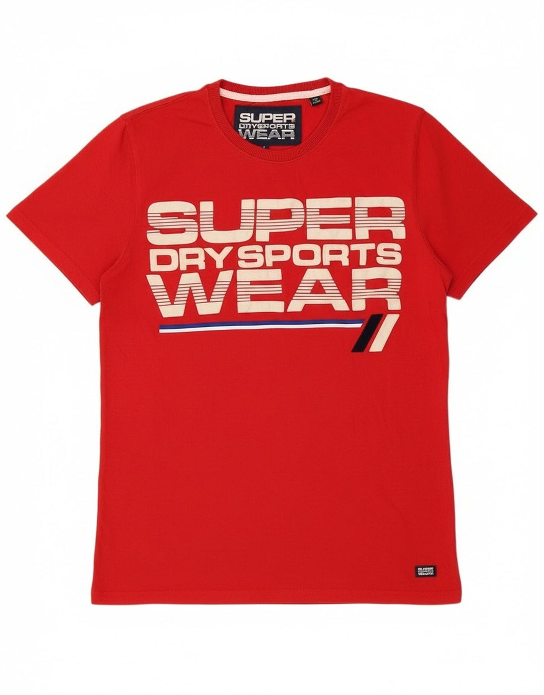 Ανδρικό γραφικό T-Shirt Superdry Top μεγάλο κόκκινο βαμβακερό