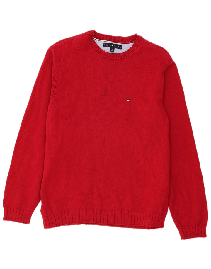 Ανδρικό πουλόβερ Tommy Hilfiger Boat Neck Jumper Medium Burgundy