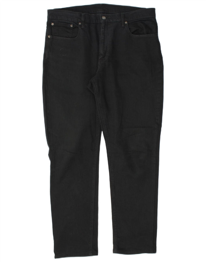Ανδρικό τζιν Levi's Straight W34 L32 Μαύρο βαμβακερό