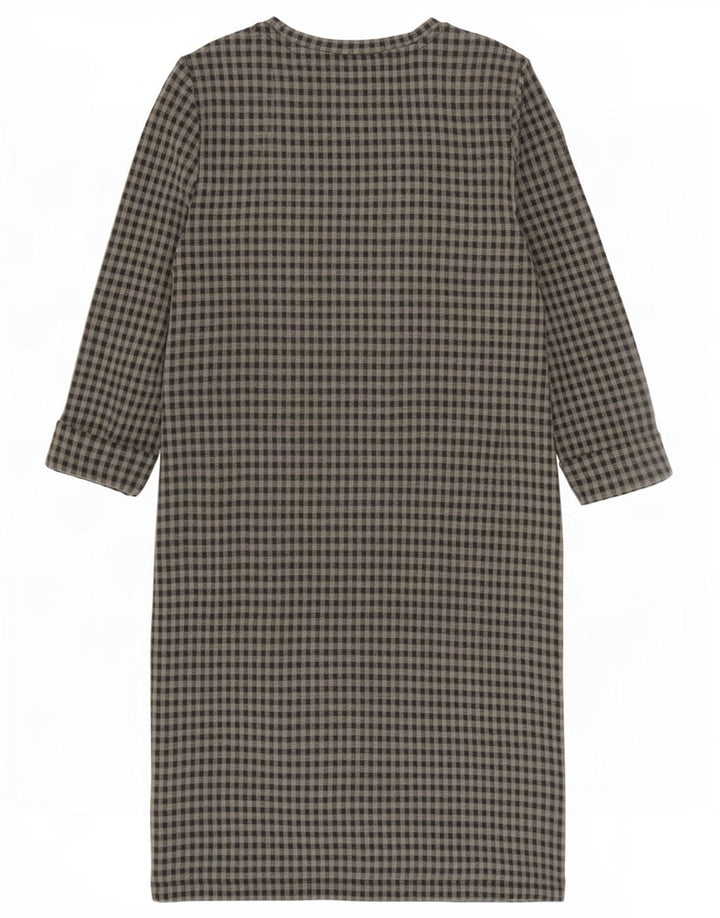Marks & Spencer Γυναικείο φόρεμα 3/4 Sleeve Shift UK 8 Small Black Gingham
