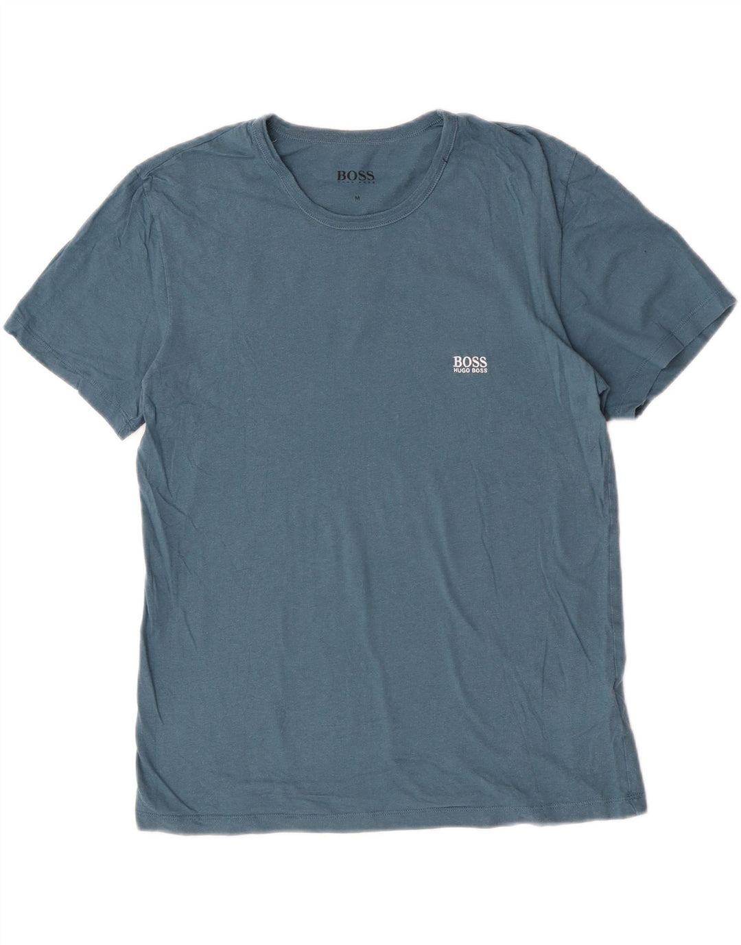 Ανδρικό T-Shirt Hugo Boss Top από μεσαίο μπλε βαμβακερό