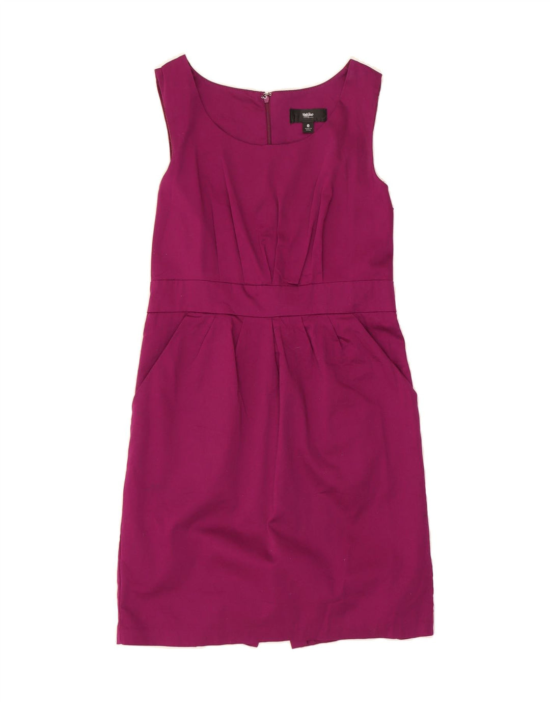 MOSSIMO Womens Sleeveless Sheath Dress US 8 Medium Pink Cotton Vintage Mossimo and Second-Hand Mossimo from Messina Hembry 