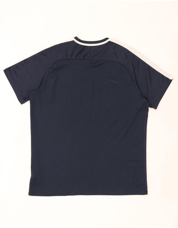 Ανδρικό T-shirt Nike Dri Fit Top XL Navy Blue Colourblock
