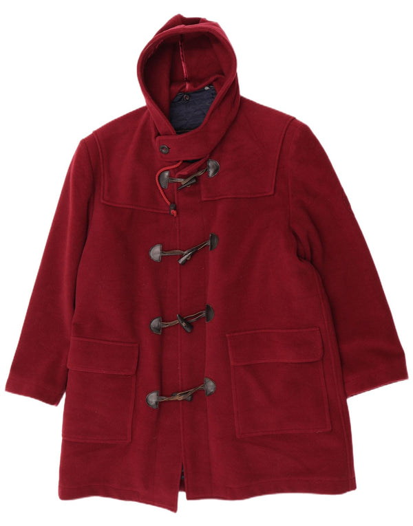 Marina Yachting Ανδρικό με κουκούλα Loose Fit Duffle Coat IT 48 Medium Maroon Wool