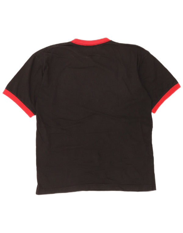 Ανδρικό T-Shirt Fila Top Small Black Colourblock Βαμβακερό