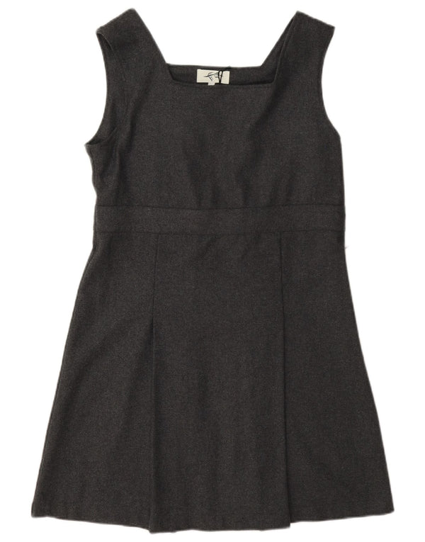Vintage γυναικείο αμάνικο φόρεμα A-Line UK 10 Small Grey