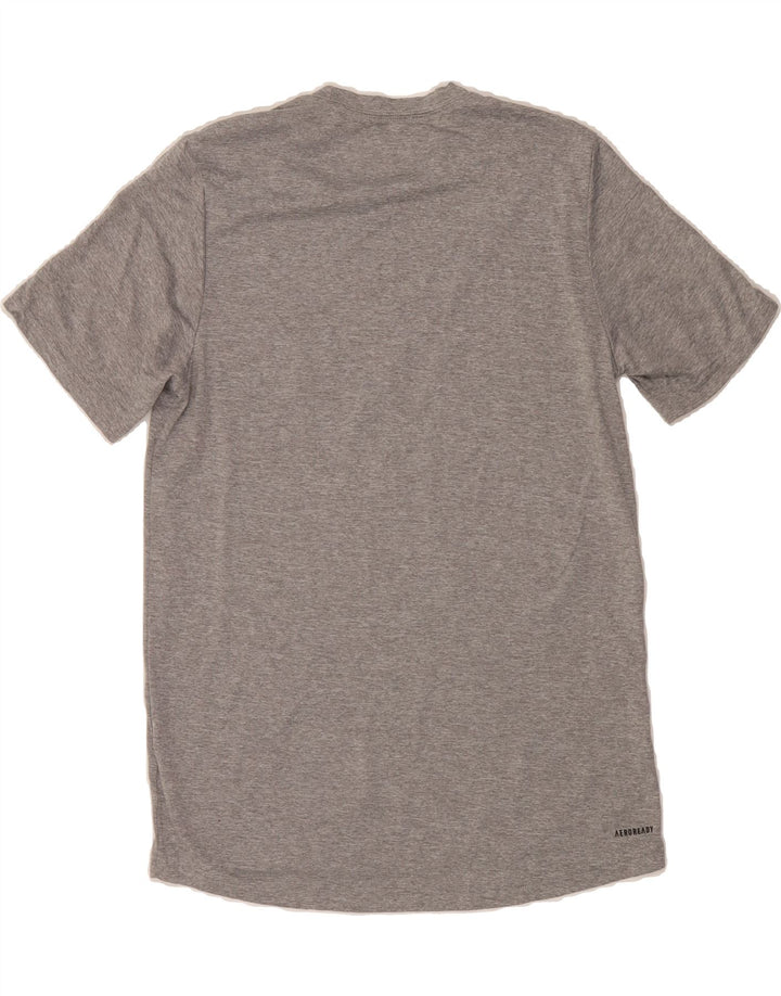 ADIDAS Mens Huskies Graphic T-Shirt Top Small Grey Polyester Vintage Adidas and Second-Hand Adidas from Messina Hembry 