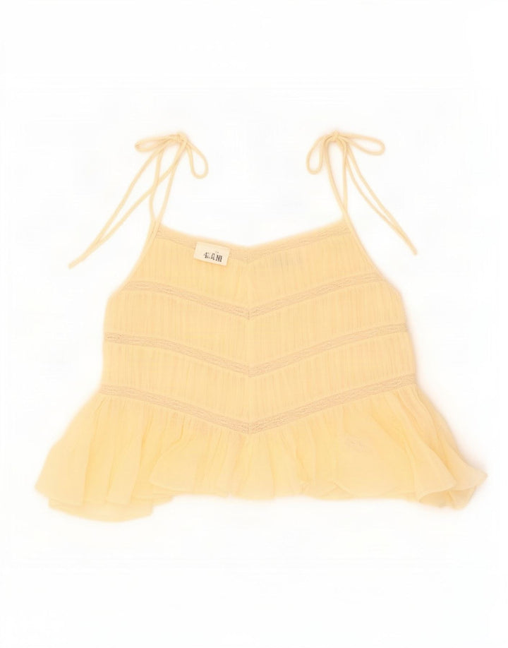 Zara Γυναικείο Cami Top UK 12 Βαμβακερό μεσαίο μπεζ