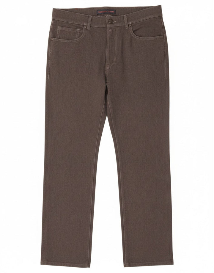 Γυναικείο ίσιο casual παντελόνι Trussardi W33 L29 Grey Polyester