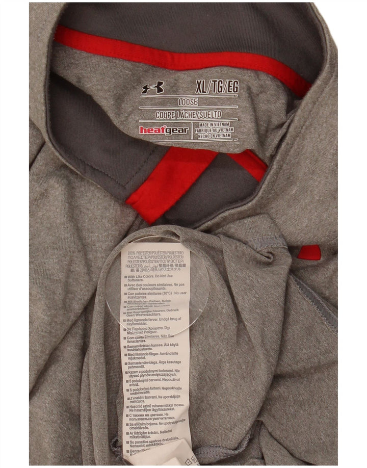 Ανδρική φόρμα πουλόβερ με φερμουάρ Heat Gear Under Armour Top XL Γκρι