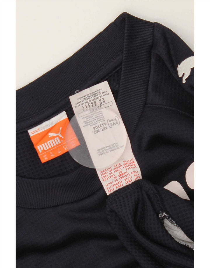 Ανδρικό γραφικό φούτερ Puma Jumper XL Navy Blue Polyester