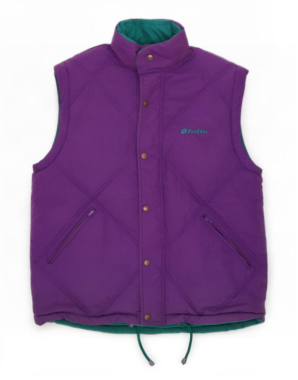 Lotto Mens Reversible Gilet UK 40 Large Purple Polyester