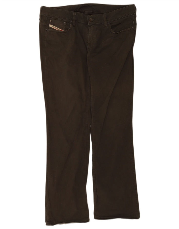 Diesel Γυναικείο Bootcut Jeans W33 L30 Χακί βαμβακερό