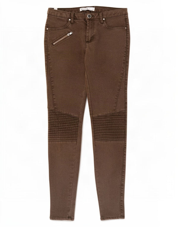 Zara Γυναικείο Skinny Jeans EU 36 XS W26 L28 Καφέ βαμβακερό