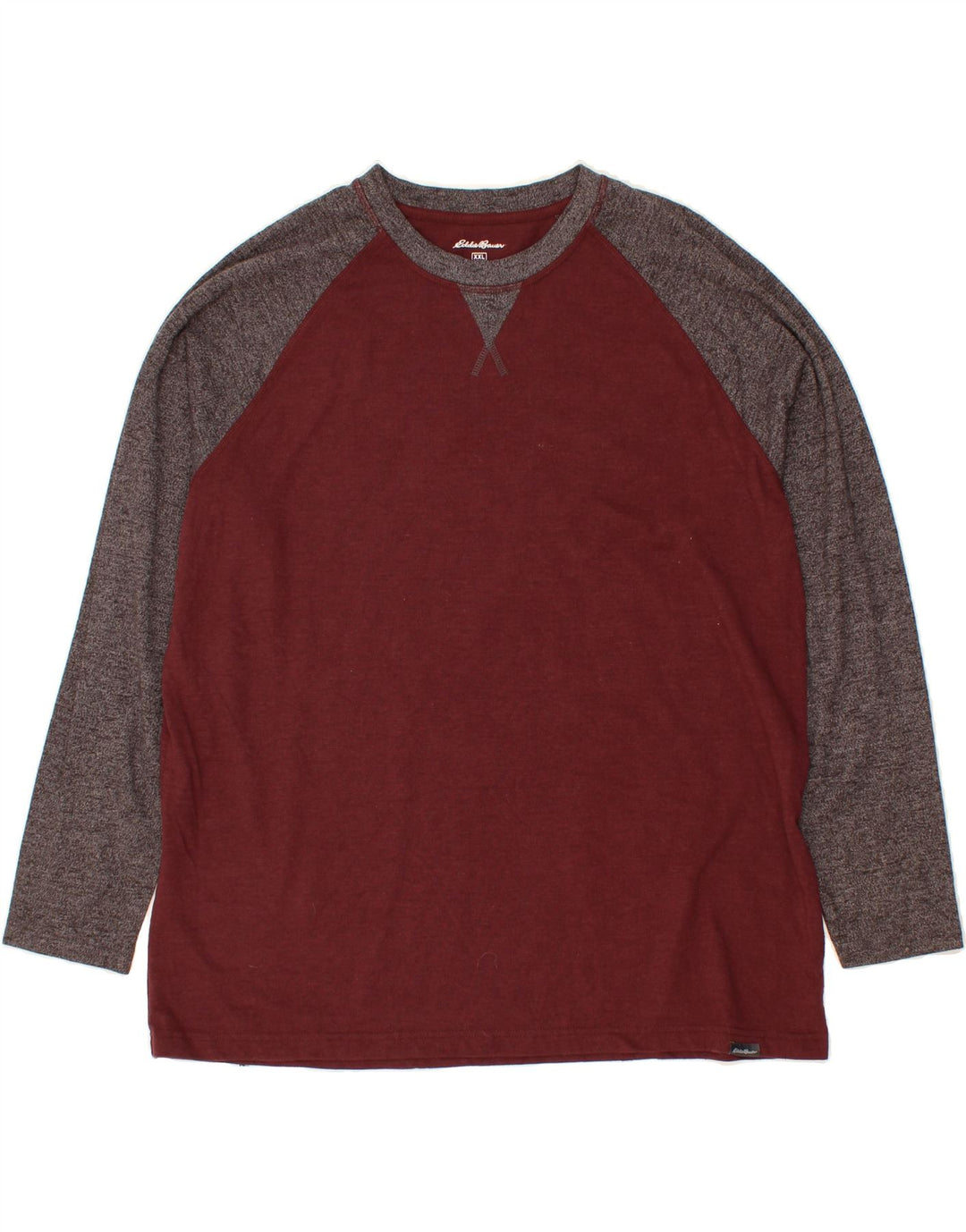 EDDIE BAUER Ανδρικό μακρυμάνικο μπλουζάκι 2XL βαμβακερό καφέ χρώματος