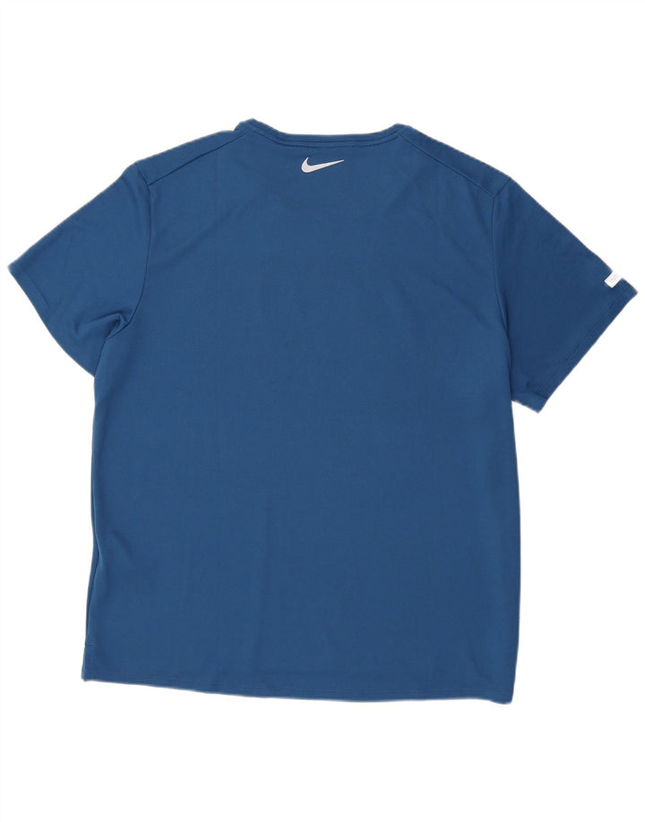 Ανδρικό γραφικό T-Shirt Nike, ανδρικό Dri Fit, Μπλε πολυεστέρας XL