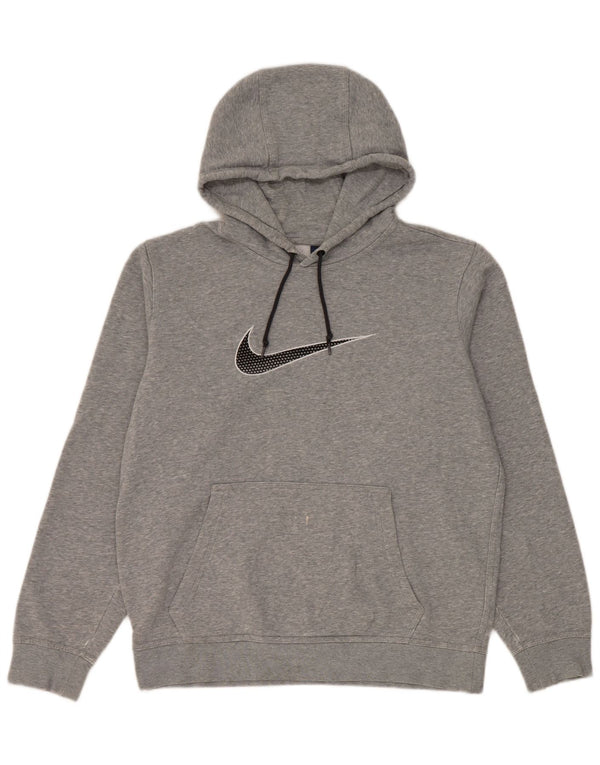 Ανδρικά γραφικά κουκούλα Nike, μεσαίο γκρι βαμβακερό