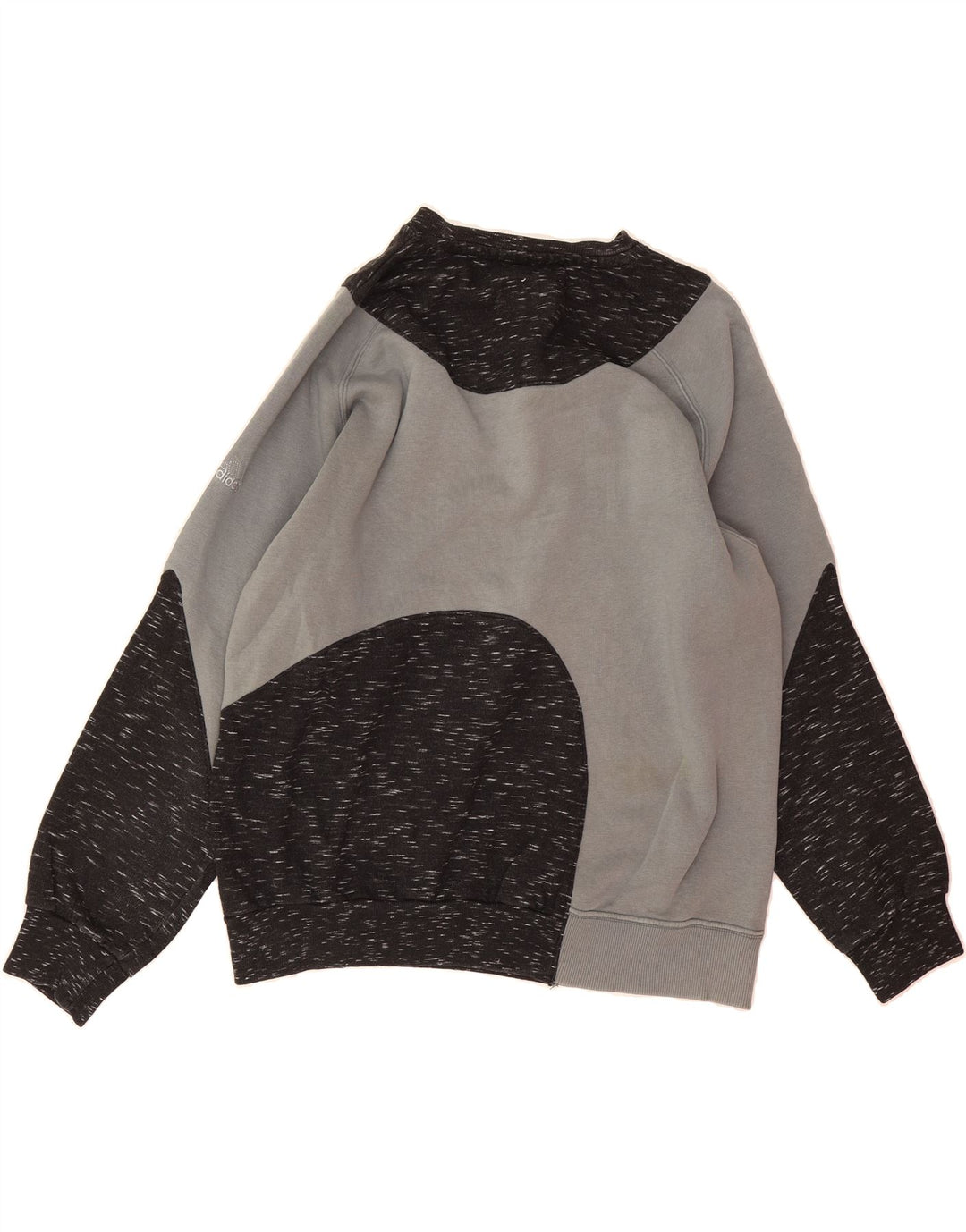 ADIDAS Boys Graphic Sweatshirt Jumper 11-12 Years  Grey Flecked Vintage Adidas and Second-Hand Adidas from Messina Hembry 