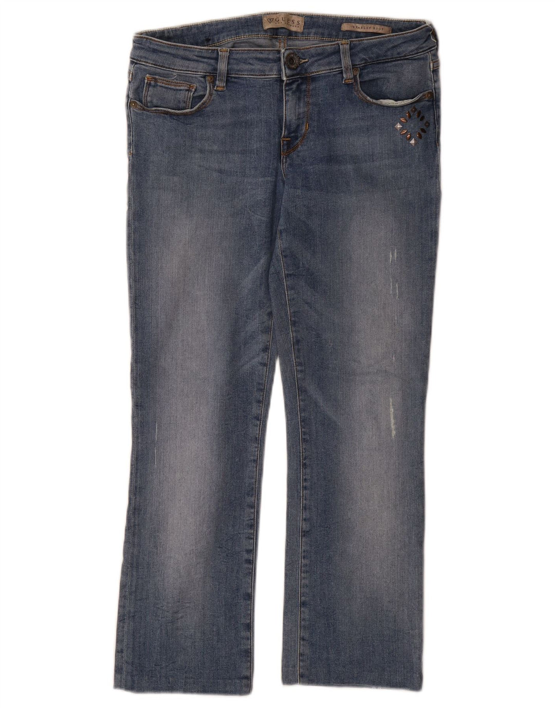Guess Γυναικείο Starlet Bootcut Jeans W28 L25 Μπλε βαμβακερό
