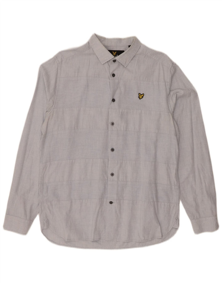 Ανδρικό πουκάμισο LYLE & SCOTT με μεσαίο μπλε ριγέ