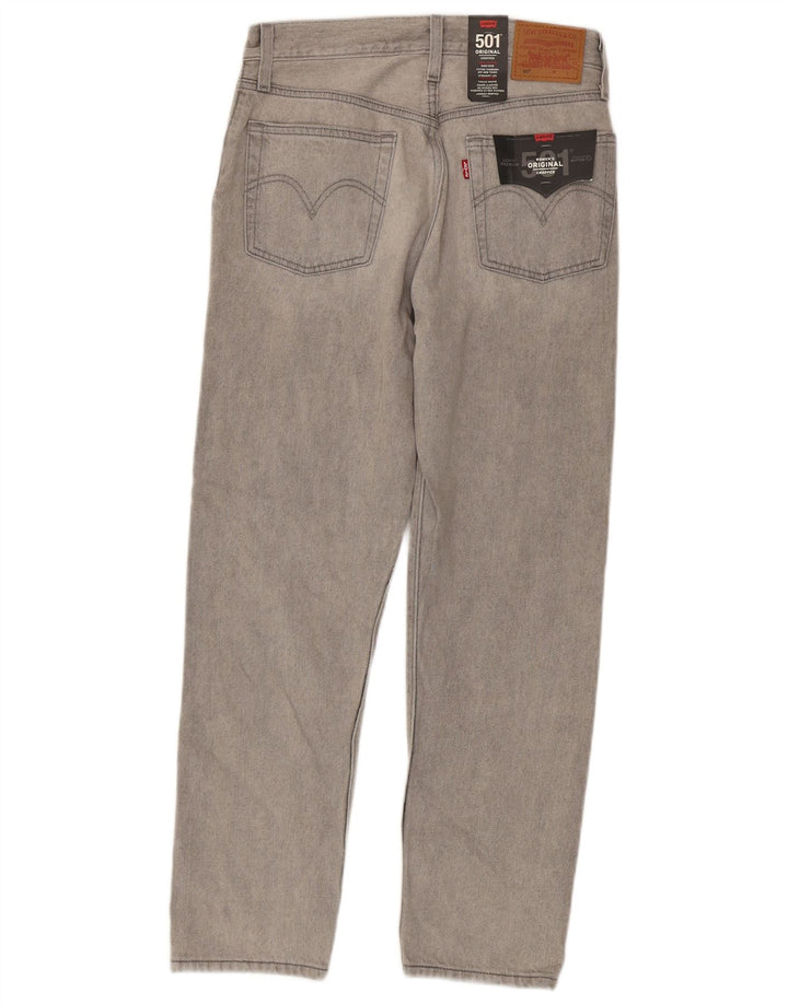 Γυναικείο Levi's 501 Straight Jeans W26 L28 Γκρι βαμβακερό