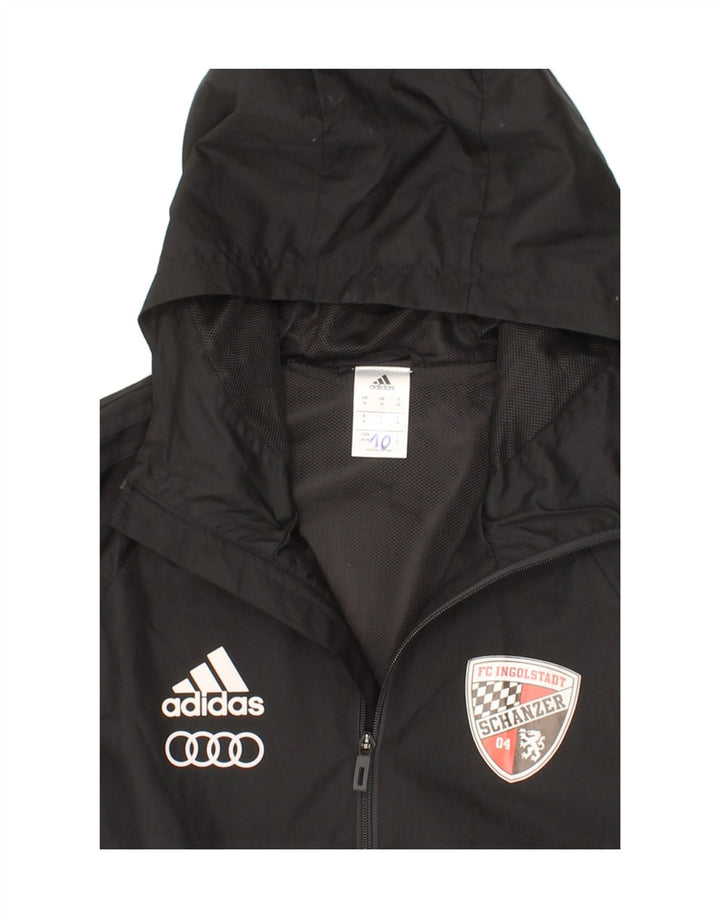 Ανδρικό μπουφάν βροχής με κουκούλα ADIDAS 38 μεσαίο μαύρο χρώμα