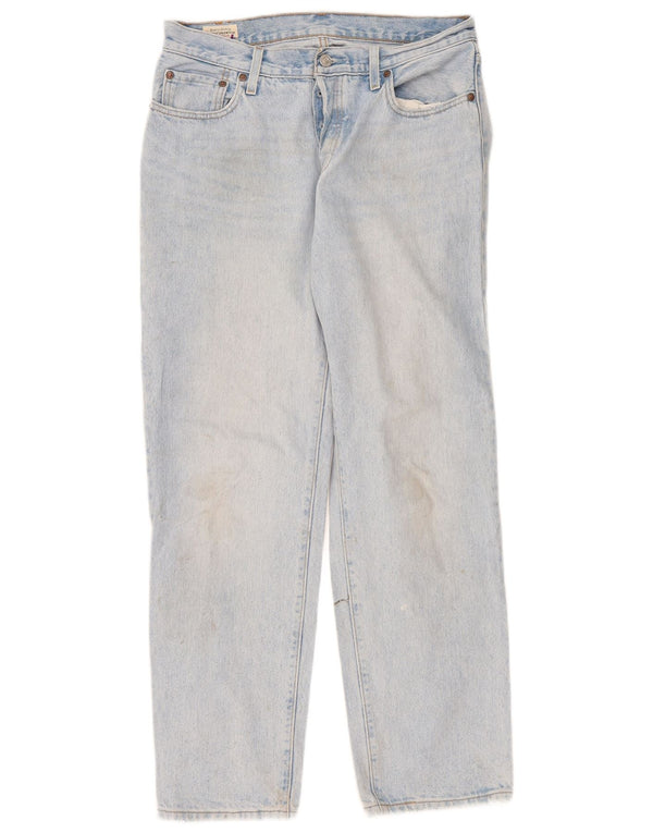 Levi's Womens 501 Straight Jeans W28 L30 Blue Cotton
