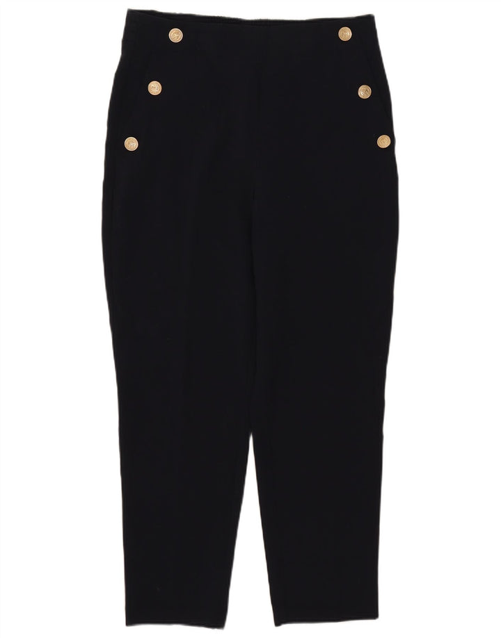 Zara Γυναικείο κωνικό παντελόνι Chino Medium W28 L26 Navy Blue Polyester