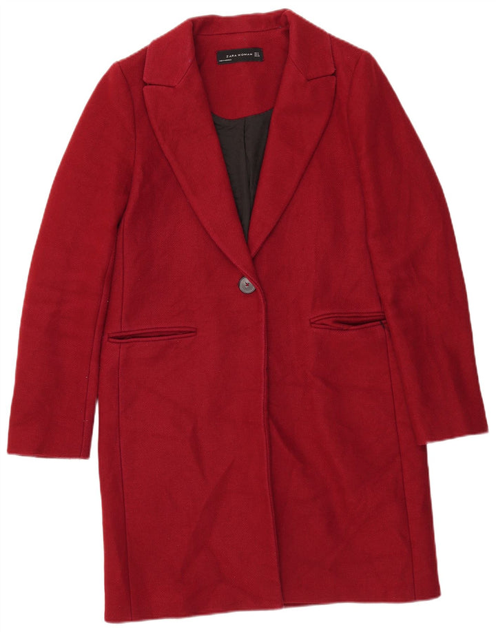 Zara Γυναικείο Πανωφόρι UK 12 Medium Red