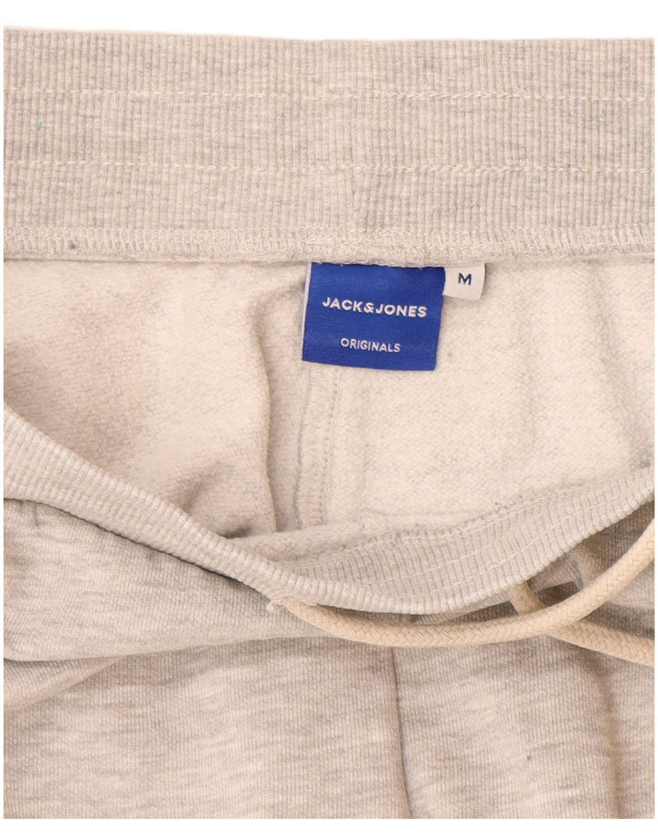Ανδρική αθλητική φόρμα JACK & JONES Παντελόνι Joggers Βαμβακερό μεσαίο γκρι