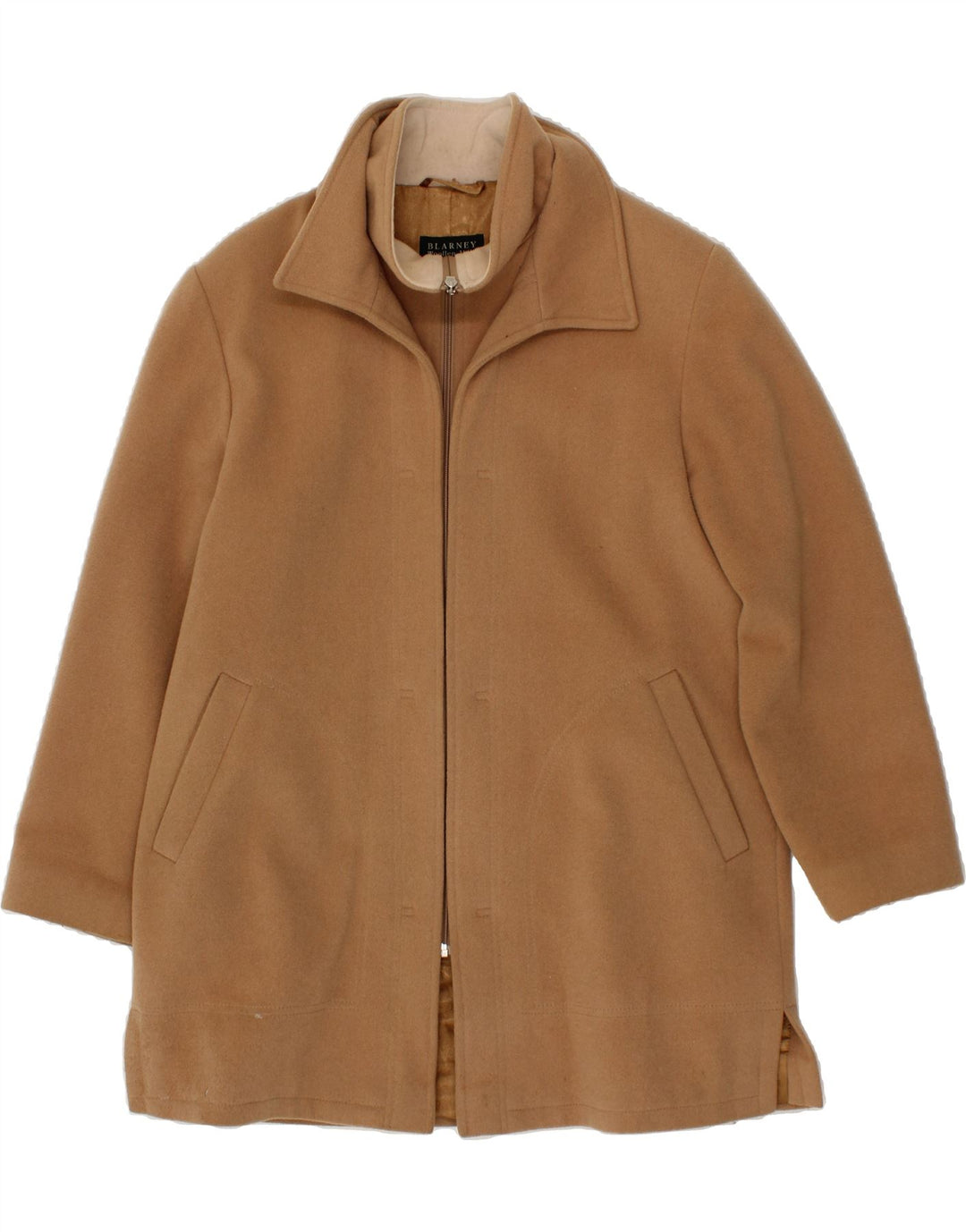 BLARNEY Womens Overcoat UK 10 Small Brown Wool Vintage Blarney and Second-Hand Blarney from Messina Hembry 