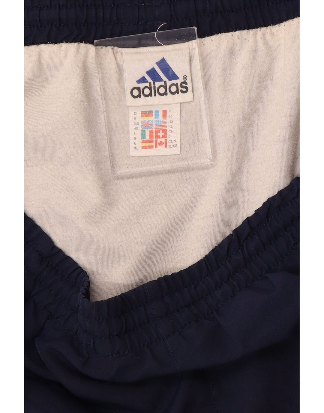 Ανδρικό γραφικό αθλητικό σορτς ADIDAS XL Navy Blue Colorblock Πολυεστέρας