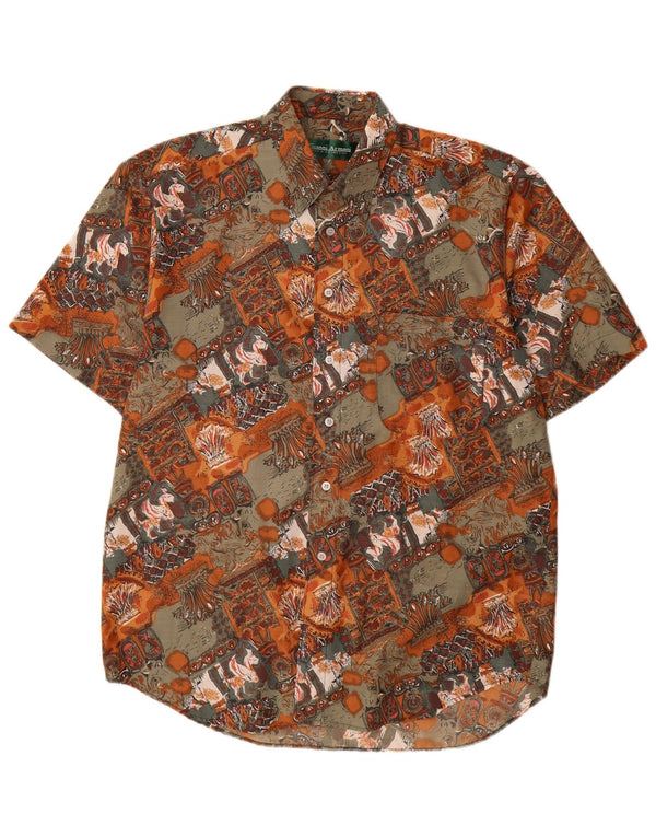 Ανδρικό πουκάμισο Vintage Abstract Pattern Μέγεθος 39 Medium πολύχρωμο