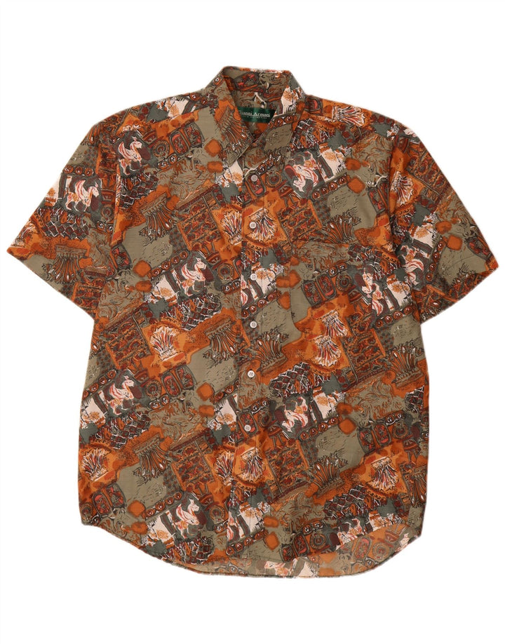 Ανδρικό πουκάμισο Vintage Abstract Pattern Μέγεθος 39 Medium πολύχρωμο