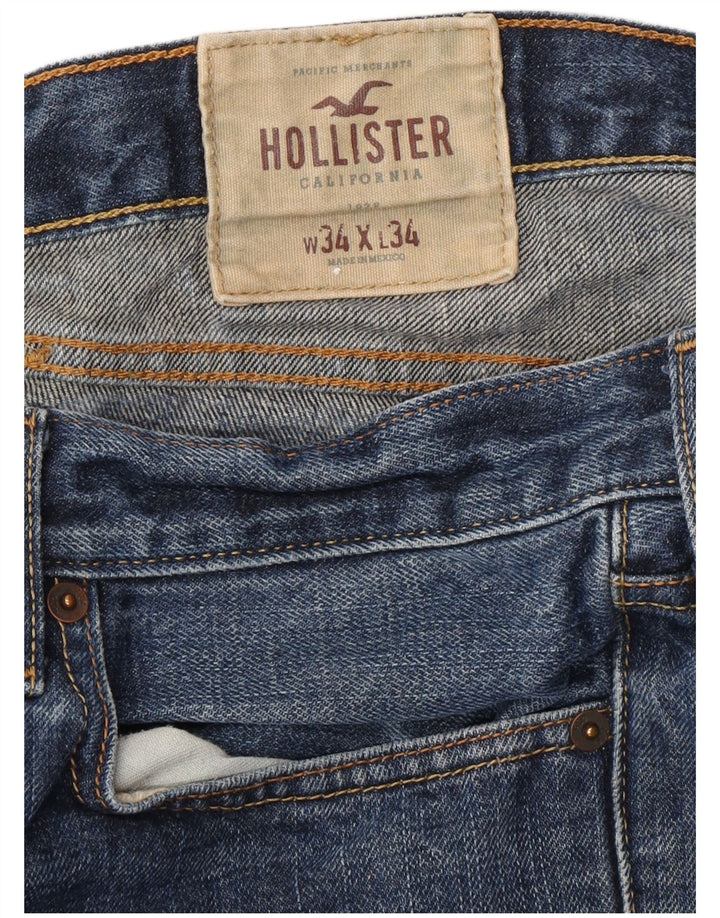 Ανδρικό τζιν HOLLISTER ίσιο W34 L34 Μπλε βαμβακερό