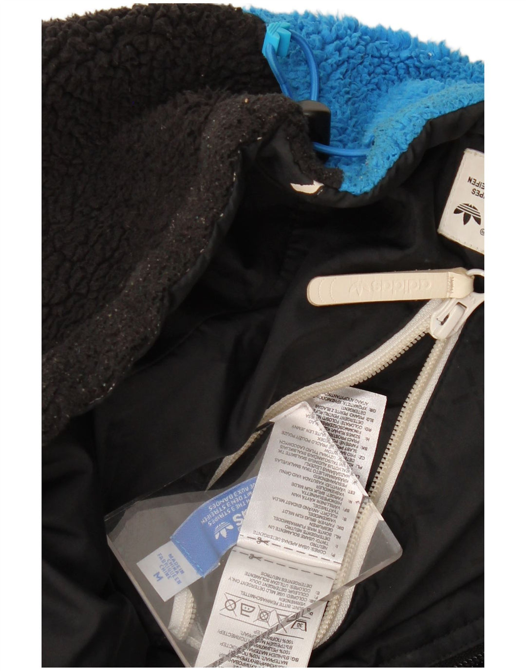 Ανδρικό αναστρέψιμο μπουφάν Adidas UK 38 Medium Black Polyester