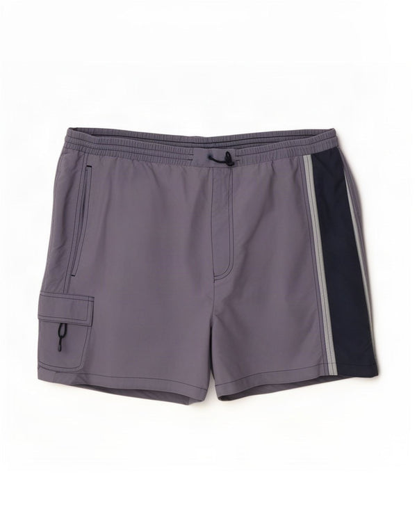 Ανδρικό σορτς κολύμβησης Fila XL Purple Colourblock Nylon