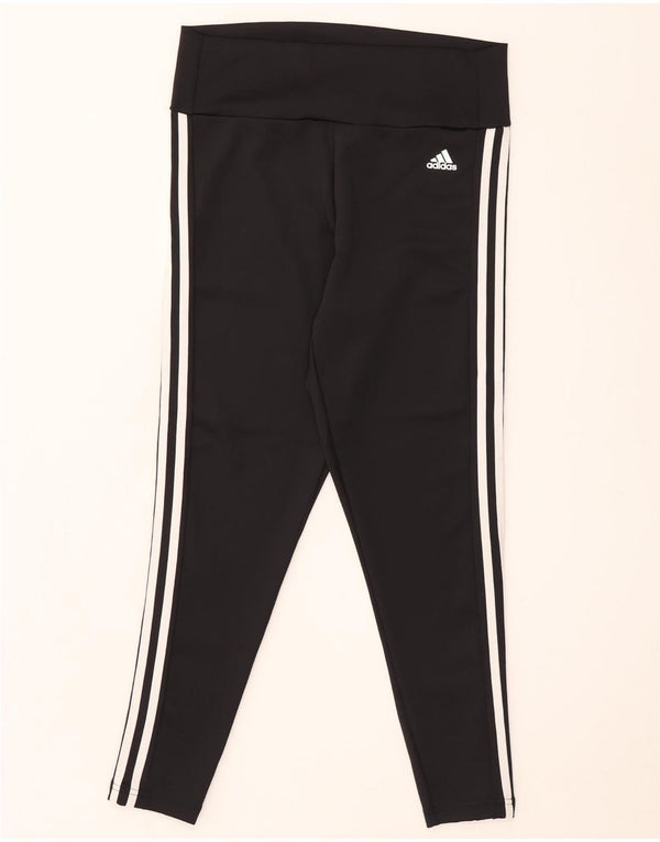 Adidas Γυναικεία κολάν Aeroready UK 16/18 μεγάλο μαύρο πολυεστέρα
