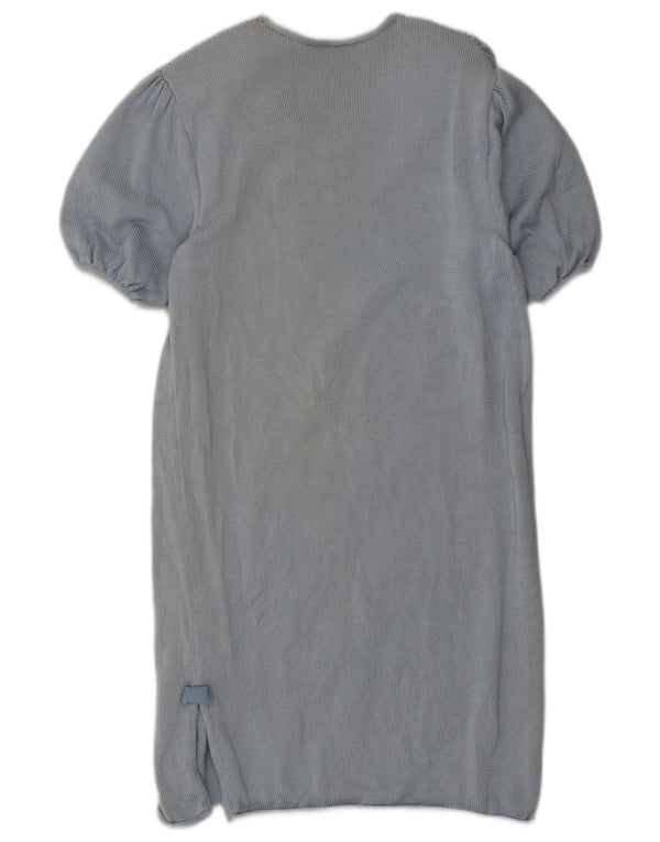 Vintage γυναικείο κοντομάνικο φόρεμα UK 8 Small Blue
