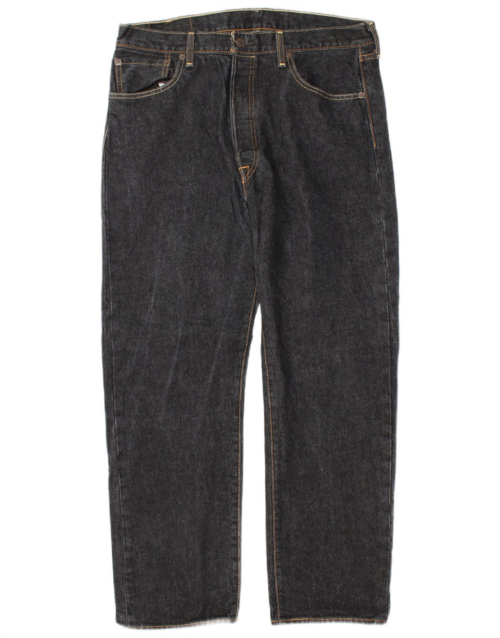 Levi's Mens 501 Straight Jeans W36 L32 Γκρι βαμβακερό