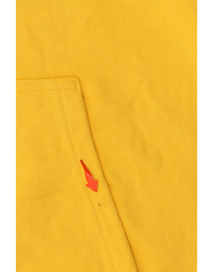 ADIDAS Mens Humanrace Graphic Hoodie Jumper XL Κίτρινο βαμβακερό