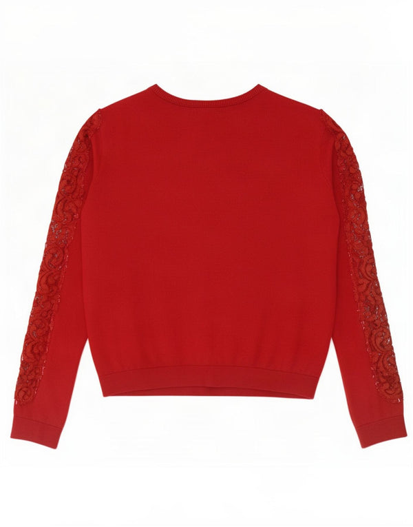 Ζακέτα Zara Crop Oversized UK 10 Small Red Nylon