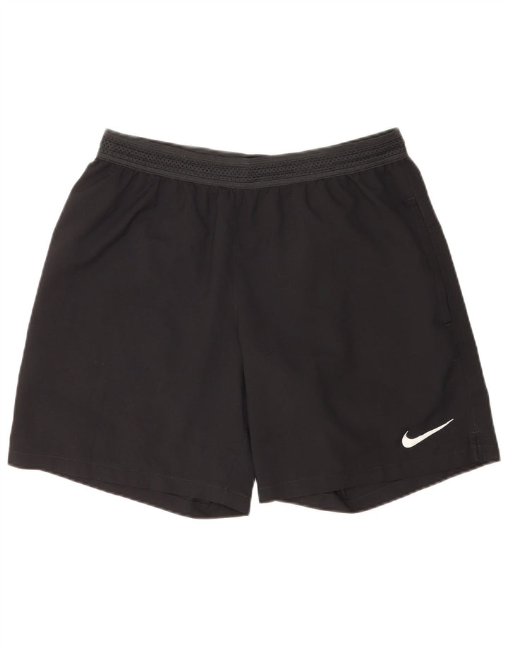 Ανδρικό αθλητικό σορτς Nike Dri Fit, μεγάλο μαύρο πολυεστέρα