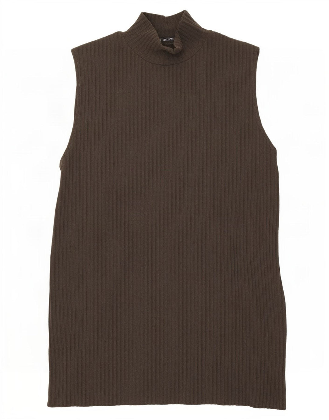 Zara Γυναικείο Γιλέκο Tank Top UK 12 Medium Brown Πολυεστέρας