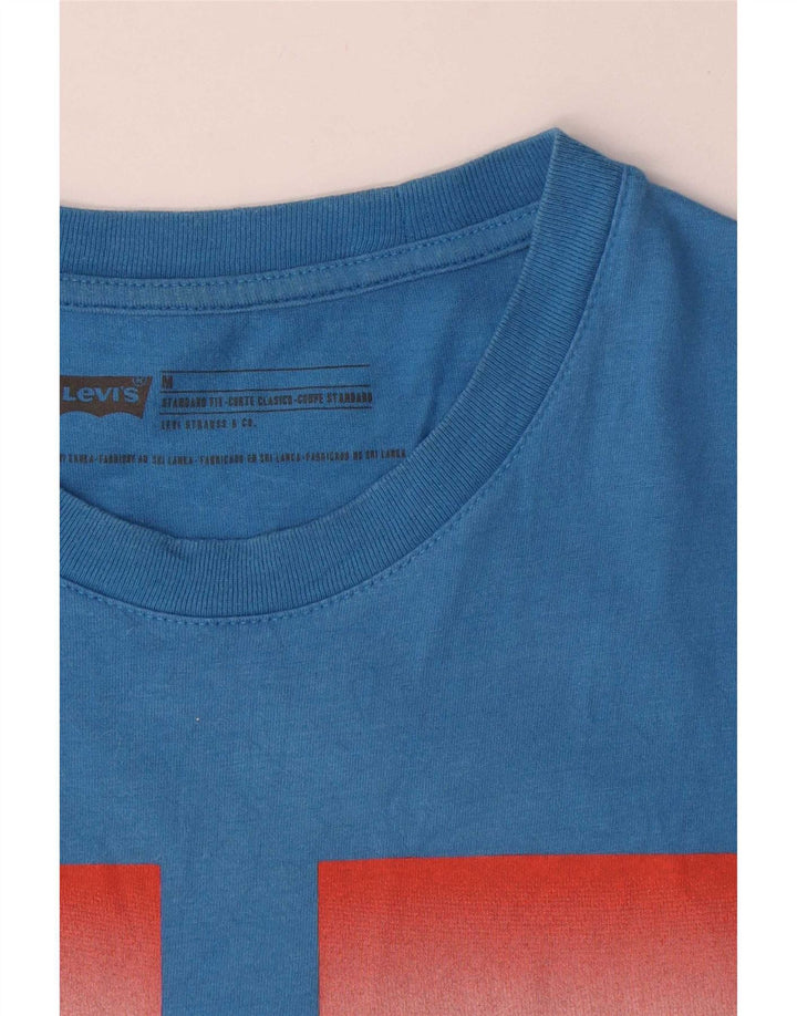 Ανδρικό μπλουζάκι Levi's Standard Fit Graphic Top από μεσαίο μπλε βαμβακερό