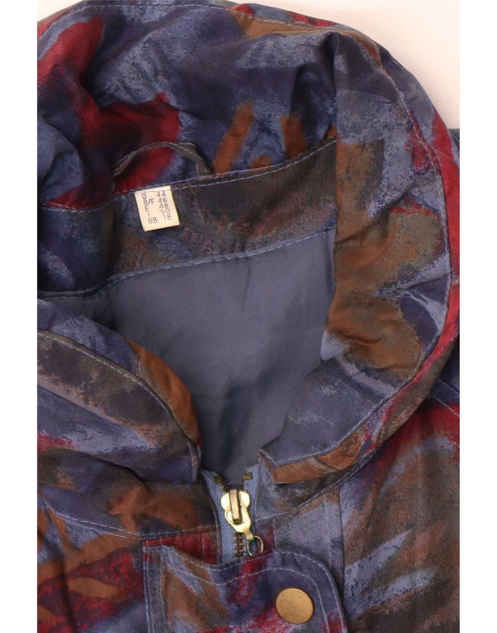 Vintage Γυναικείο Abstract Pattern Padded Coat UK 18 XL Πολύχρωμο