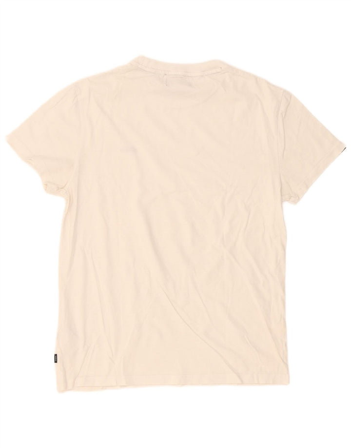 Ανδρικό μπλουζάκι Superdry Top μεγάλο λευκό βαμβακερό