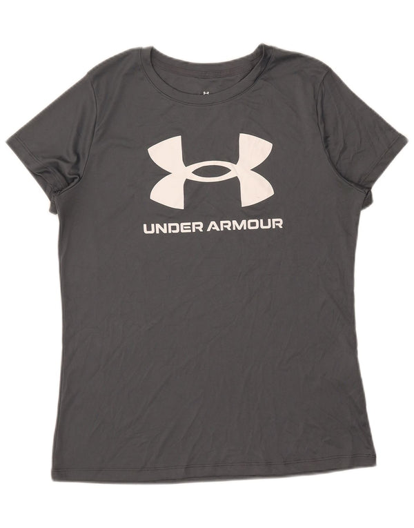 Ανδρικό γραφικό μπλουζάκι Under Armour Top Medium Grey Polyester
