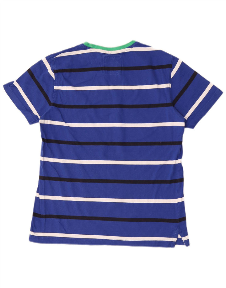 Ανδρικό T-Shirt Crew Clothing Top Βαμβακερό μεσαίο μπλε ριγέ