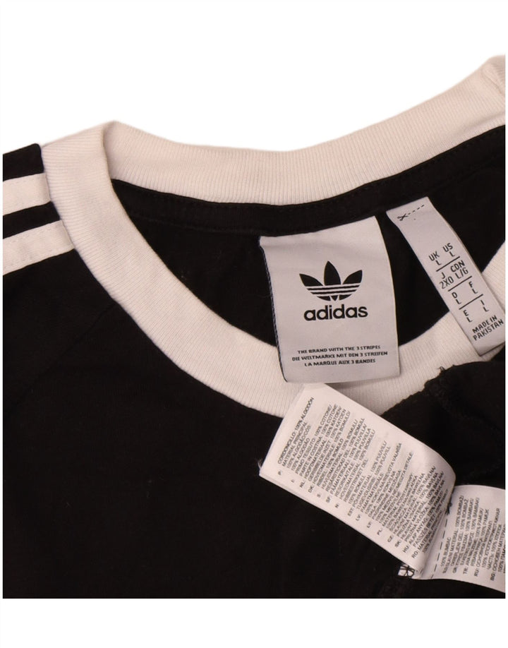 Ανδρικό T-Shirt Adidas Top μεγάλο μαύρο βαμβακερό